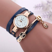 Faux Leather Strap Lady Wrist Watch - sparklingselections