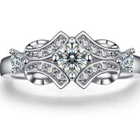 Supernatural Flower Wedding engagement Rings For Women - sparklingselections