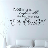 New Letter Pattern Vinyl Wall Sticker - sparklingselections