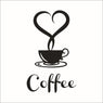 Coffee Cup Decals Vinyl Mug Wall Sticker