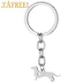 New Animal Shape Stainless Steel Dachshunds Key Chain