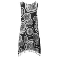 New Women Crop Casual Geometric Printed Sleeveless dress - sparklingselections