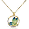 New Lady Chic Long Rhinestone Statement Shiny Bow Pendant