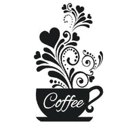 New Coffee Cup Wall Stickers for Kitchen - sparklingselections