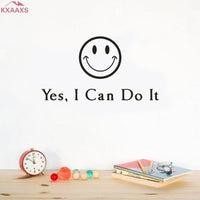 Yes,I Can Do It English Words Quote Wall Sticker - sparklingselections