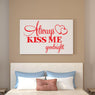 New Always Kiss Me Goodnight Beautiful Quote Wall Sticker