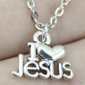 I Heart Jesus Pendant Necklace Jewelry For Women