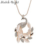 New  Fashion Peacock Shape Long Pendants Necklaces