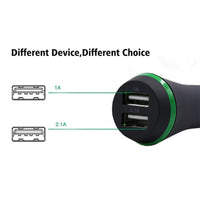 New Universal 5V 2.1A Dual USB Light Car Charger Adapter For smartphone - sparklingselections