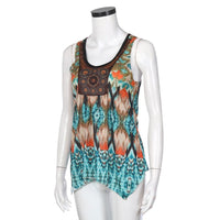 New Women Fashion Floral Blouses Sexy Sleeveless Dress - sparklingselections