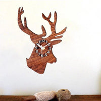 New Elk shape Wall Clock 3D Wall Sticker - sparklingselections