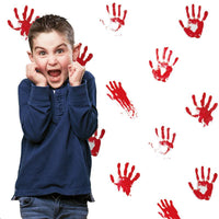 New Red Hand Prints Wall Sticker for Room Decor - sparklingselections