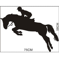 New Horse Riding Jumped Up Wall Sticker for Living Room - sparklingselections