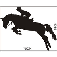 New Horse Riding Jumped Up Wall Sticker for Living Room - sparklingselections