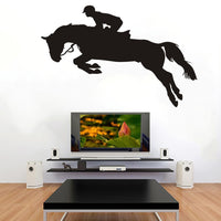 New Horse Riding Jumped Up Wall Sticker for Living Room - sparklingselections