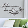 New Bless Letter Pattern Window Wall Stickers