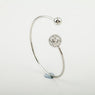 Silver Plated Metal Ball Cuff bangles Bracelets For Women