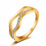 Women's Gold-color Full Finger Ring