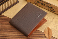 New Men Business Brown Leather Wallet - sparklingselections