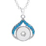 Crystal Water Drop Pendant Necklace For Women