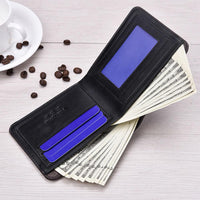 New arrivals Men Ultra-Thin Short Business Leather Wallet - sparklingselections