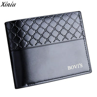 New Men Solid Leather Bifold Wallet - sparklingselections