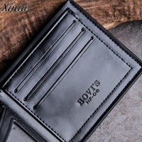 New Men Solid Leather Bifold Wallet - sparklingselections