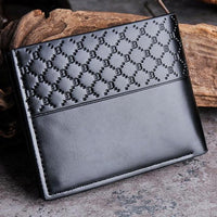 New Men Solid Leather Bifold Wallet - sparklingselections