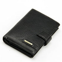 New Men Fashion Short Designer Leather Wallet - sparklingselections