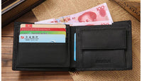 New Men Leather Credit ID Card Holder Wallet - sparklingselections