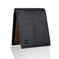 New Fashion Men Style Cross Leather Wallets - sparklingselections