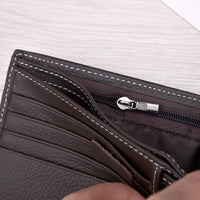 New Fashion Men Short Bifold Business Leather Wallet - sparklingselections