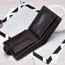 New Fashion Men Short Bifold Business Leather Wallet