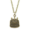 Birthday Cake Pendant Link Chain Necklace For Women