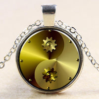 Steampunk Retro Time Gems Pendant Necklace - sparklingselections