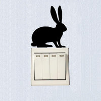 Removable Bunny Rabbit Vinyl Switch Sticker - sparklingselections