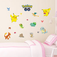 Cartoon Pokemon Go Wall Stickers for Kids Rooms