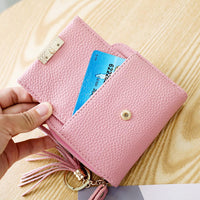 New Women Short Handbags Leather Wallets - sparklingselections