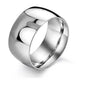 Men Women Titanium Stainless Steel Band Ring