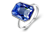 Austrian Crystal square Finger Ring For Women - sparklingselections