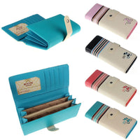 New Design Leather Checkbook Money Wallet - sparklingselections