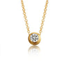 Fashion Crystal Elegant Gold Pendant Necklace