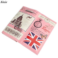 New British Flag Pattern Leather Wallet for Women - sparklingselections