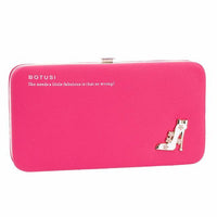 High Heels Printed Leather Stylish Wallet For Women - sparklingselections