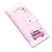 New Women Lovely Car Printing Pattern Wallet - sparklingselections