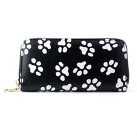 New Women Dog Foot Printed Leather Wallet - sparklingselections