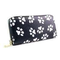 New Women Dog Foot Printed Leather Wallet - sparklingselections