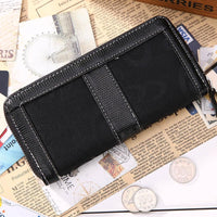 New Women Leather Zipper Long Stylish Wallet - sparklingselections