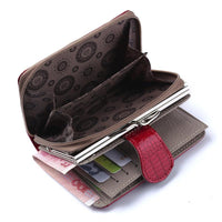 New Fashion Women Zipper & Hasp Genuine Leather Wallet - sparklingselections