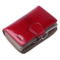 New Fashion Women Zipper & Hasp Genuine Leather Wallet